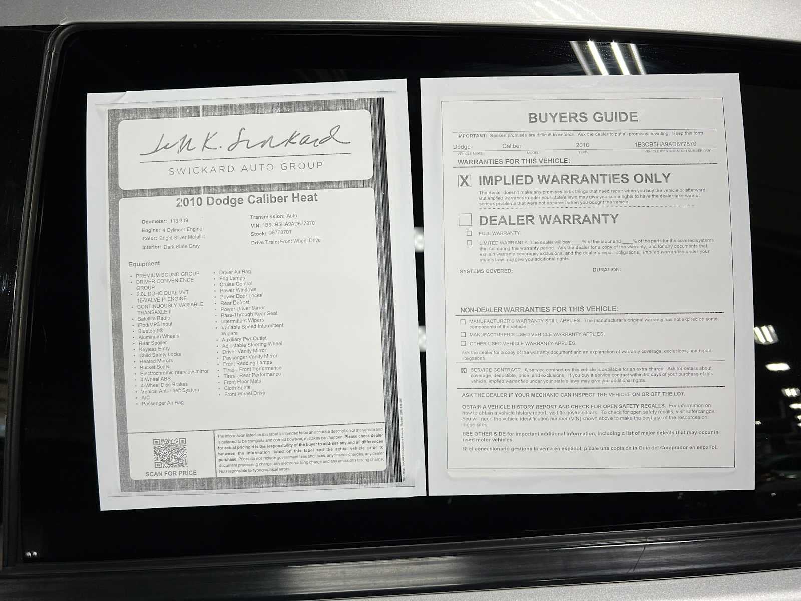 2010 Dodge Caliber Heat