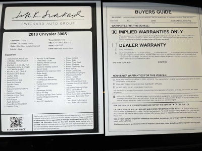 2018 Chrysler 300 300S