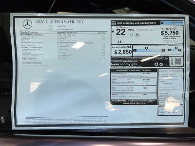 2026 Mercedes-Benz GLE GLE 350
