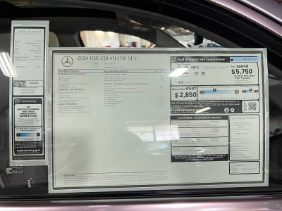 2026 Mercedes-Benz GLE 350 4MATIC® SUV