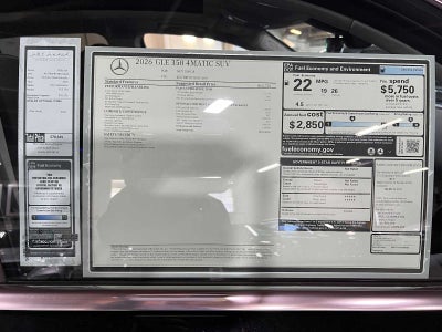 2026 Mercedes-Benz GLE 350 4MATIC® SUV