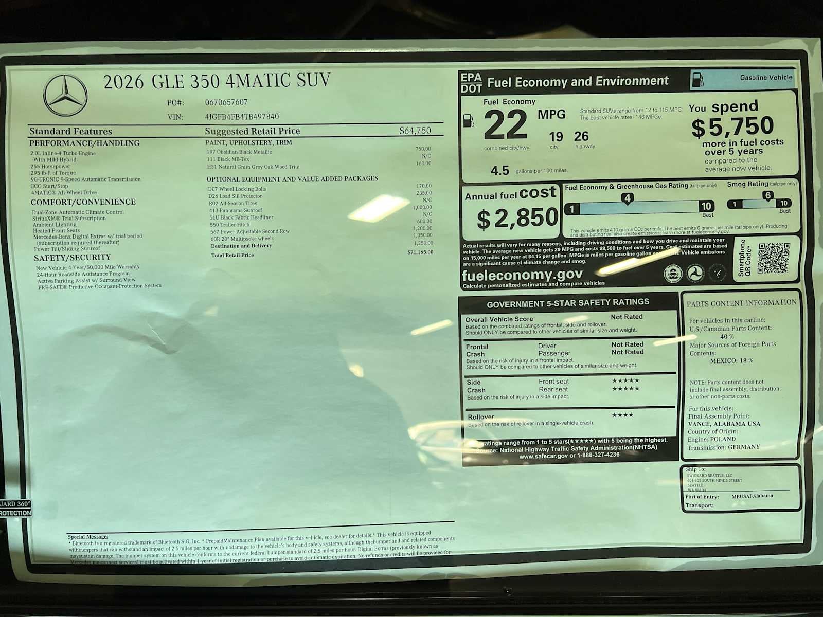 2026 Mercedes-Benz GLE GLE 350