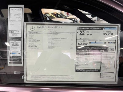 2026 Mercedes-Benz GLE 350 4MATIC® SUV