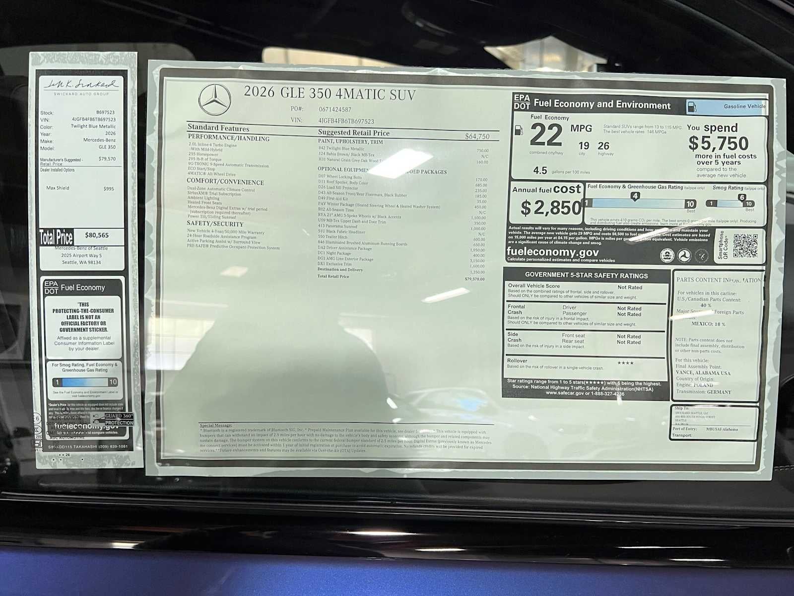 2026 Mercedes-Benz GLE 350 4MATIC® SUV