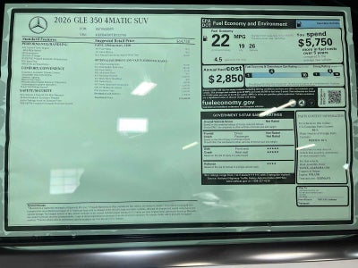 2026 Mercedes-Benz GLE 350 4MATIC® SUV