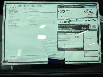 2026 Mercedes-Benz GLE 350 4MATIC® SUV