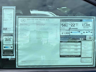2026 Mercedes-Benz GLE 450e 4MATIC® SUV