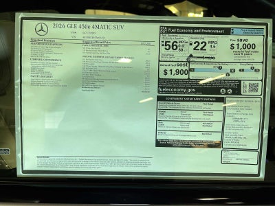 2026 Mercedes-Benz GLE GLE 450e