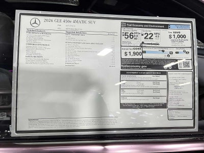 2026 Mercedes-Benz GLE 450e 4MATIC® SUV