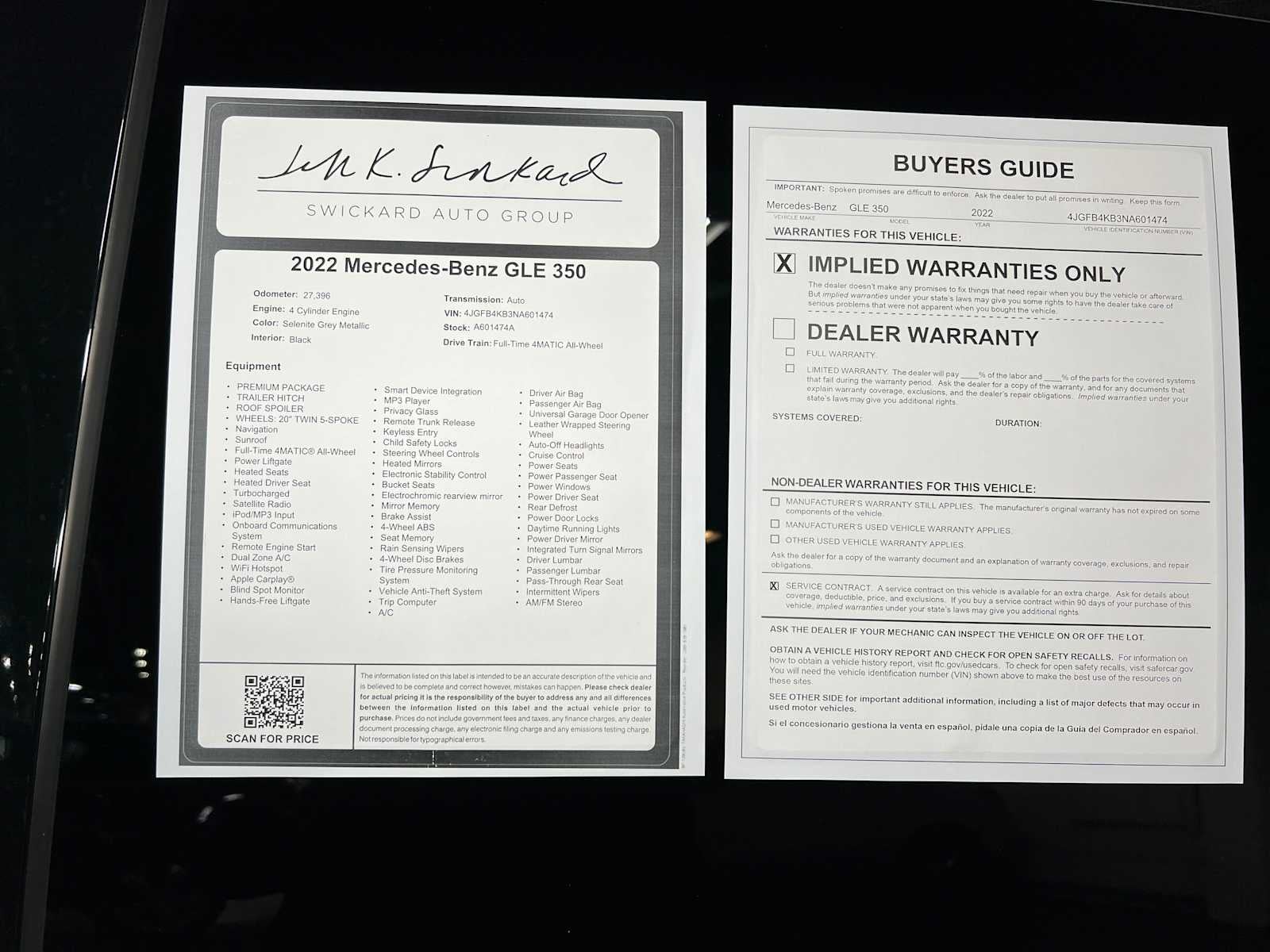 2022 Mercedes-Benz GLE 350 4MATIC® SUV