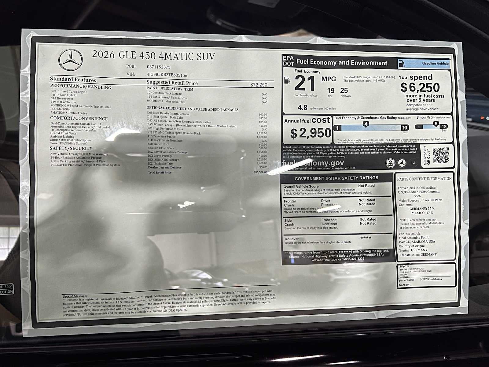 2026 Mercedes-Benz GLE 450 4MATIC® SUV