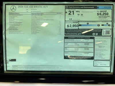 2026 Mercedes-Benz GLE 450 4MATIC® SUV