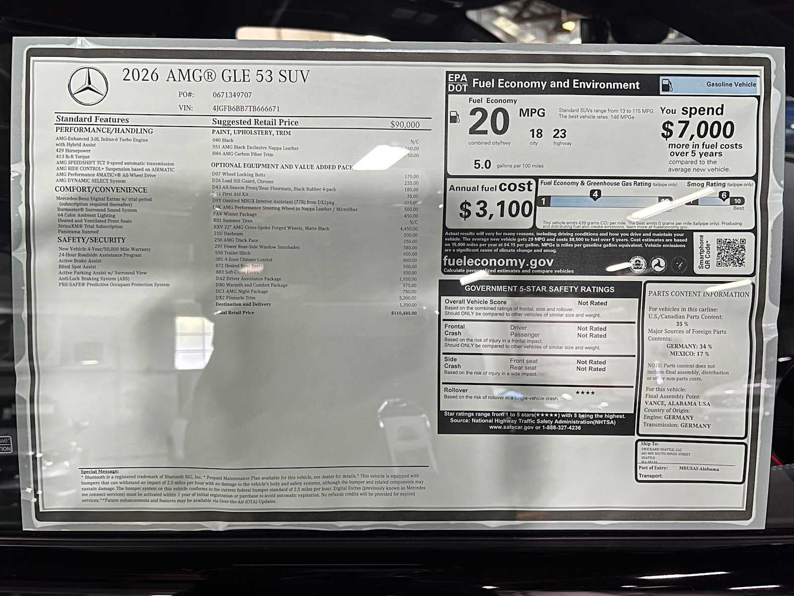 2026 Mercedes-Benz AMG® GLE 53 4MATIC®+ SUV