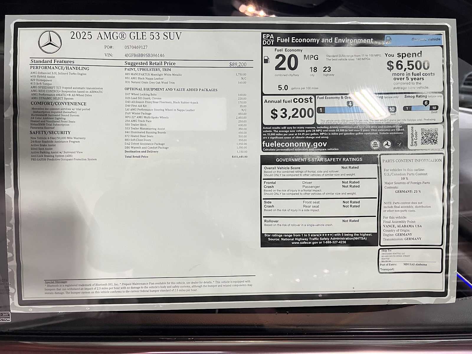 2025 Mercedes-Benz AMG® GLE 53 4MATIC®+ SUV