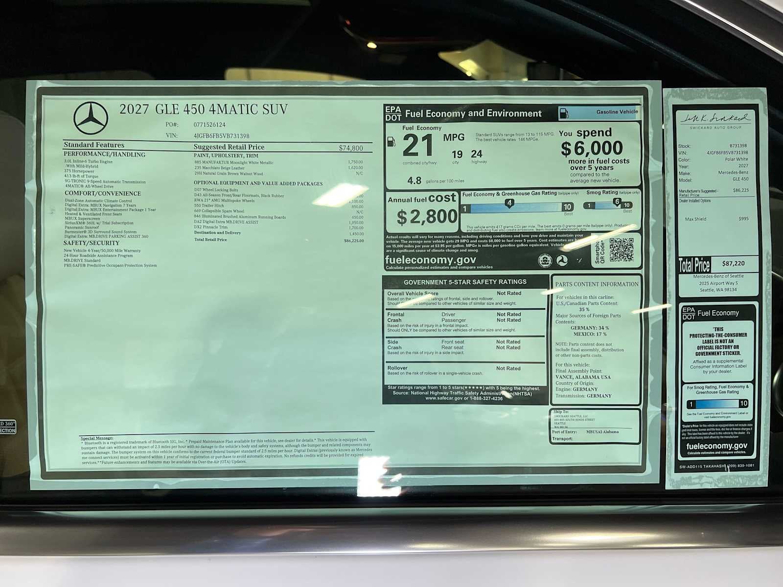 2027 Mercedes-Benz GLE 450 4MATIC® SUV