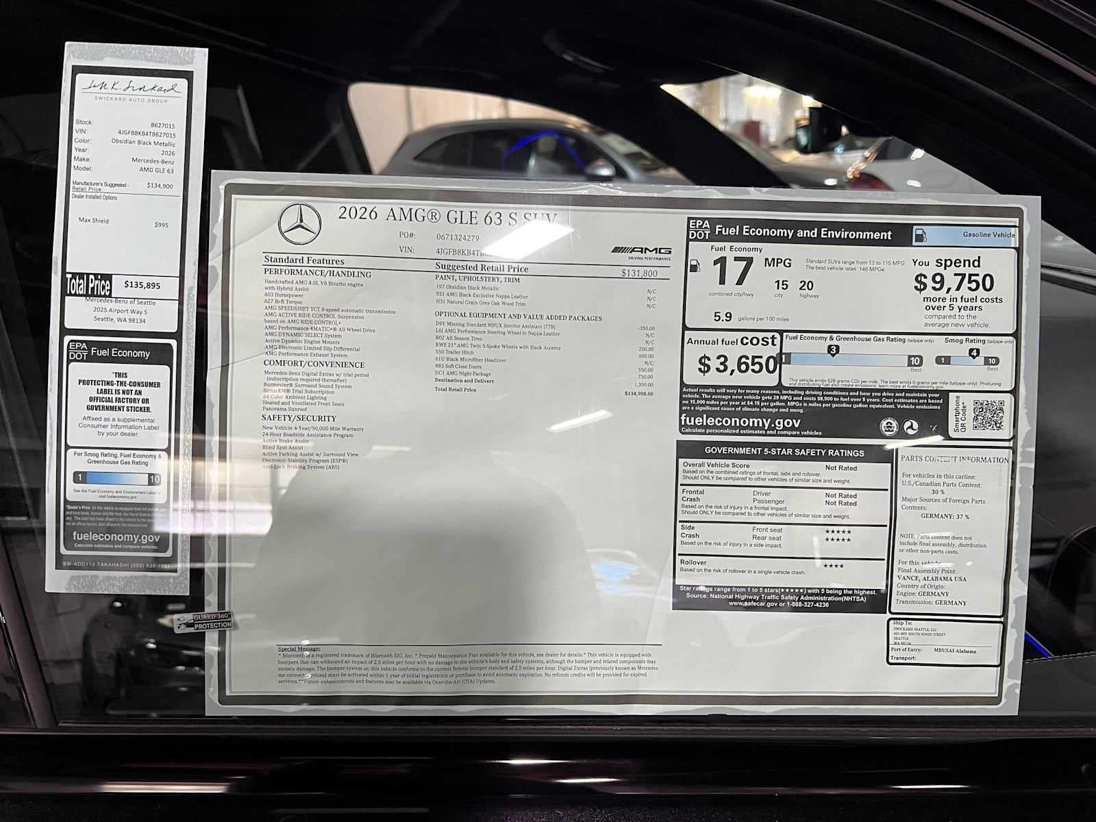 2026 Mercedes-Benz AMG® GLE 63 4MATIC®+ SUV