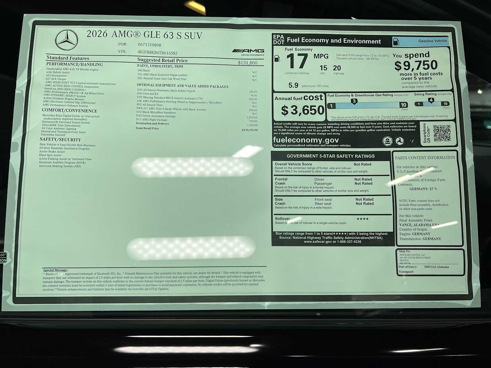 2026 Mercedes-Benz AMG® GLE 63 AMG® GLE 63 S