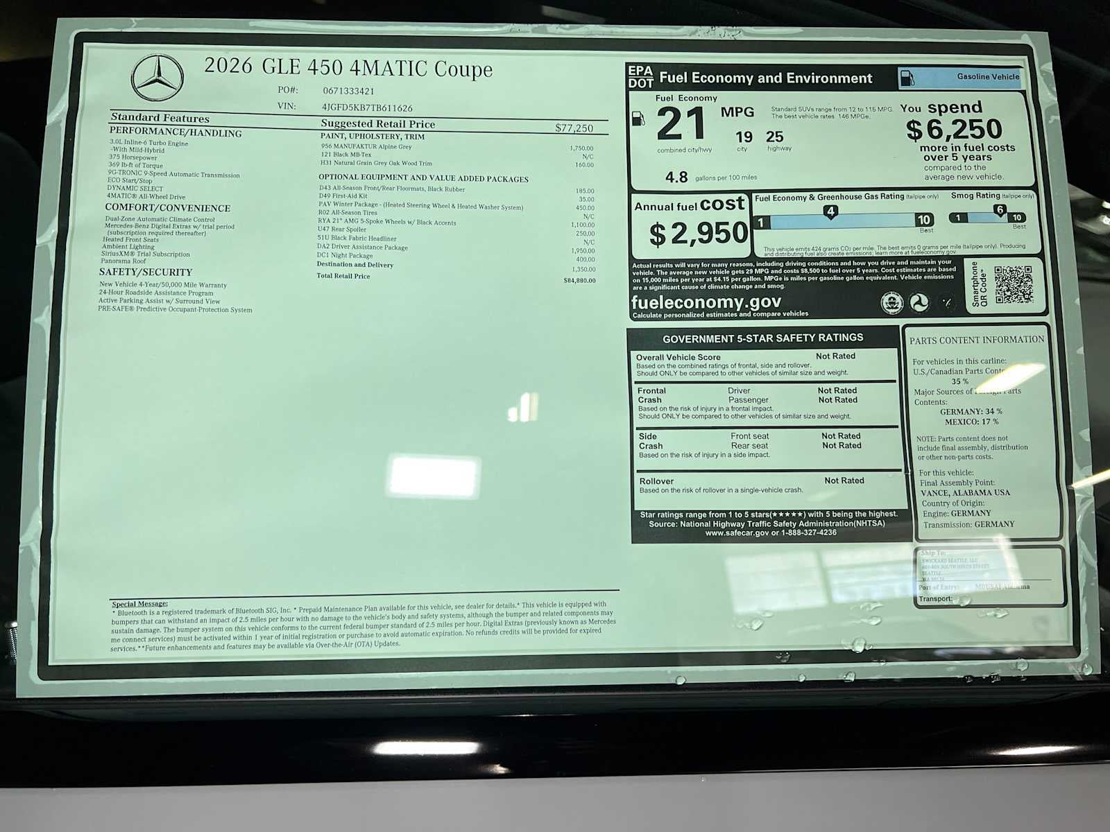 2026 Mercedes-Benz GLE GLE 450