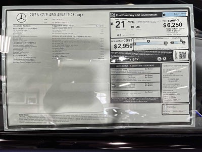 2026 Mercedes-Benz GLE 450 4MATIC® Coupe