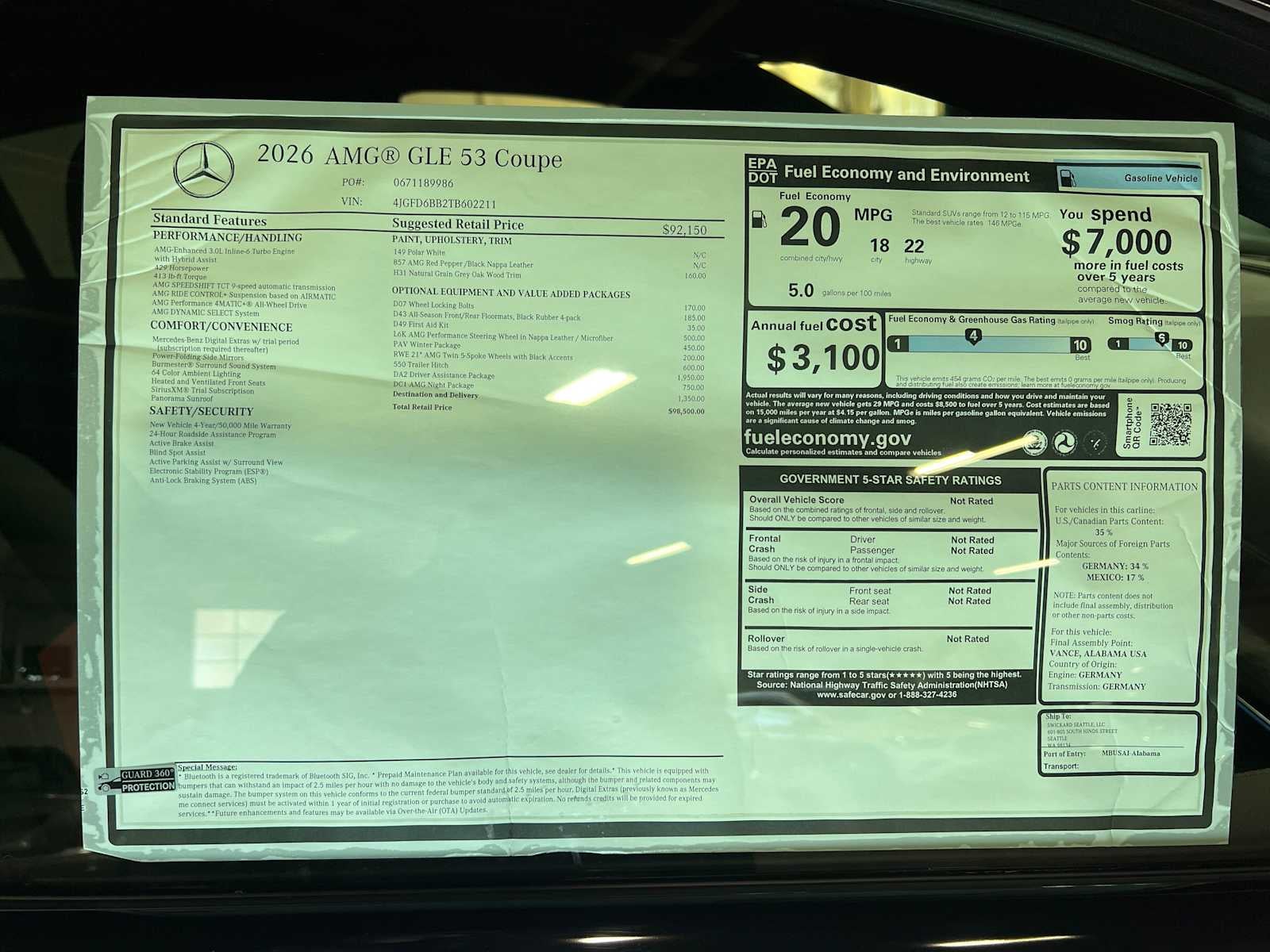 2026 Mercedes-Benz AMG® GLE 53 AMG® GLE 53