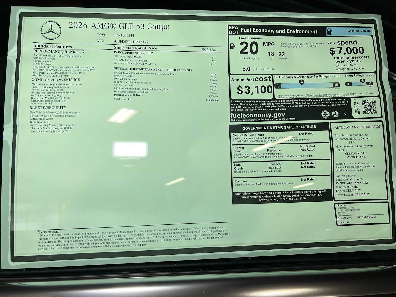 2026 Mercedes-Benz AMG® GLE 53 AMG® GLE 53