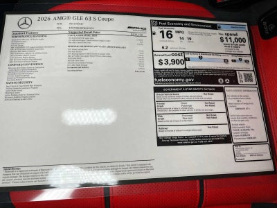 2026 Mercedes-Benz AMG® GLE 63 4MATIC®+ Coupe