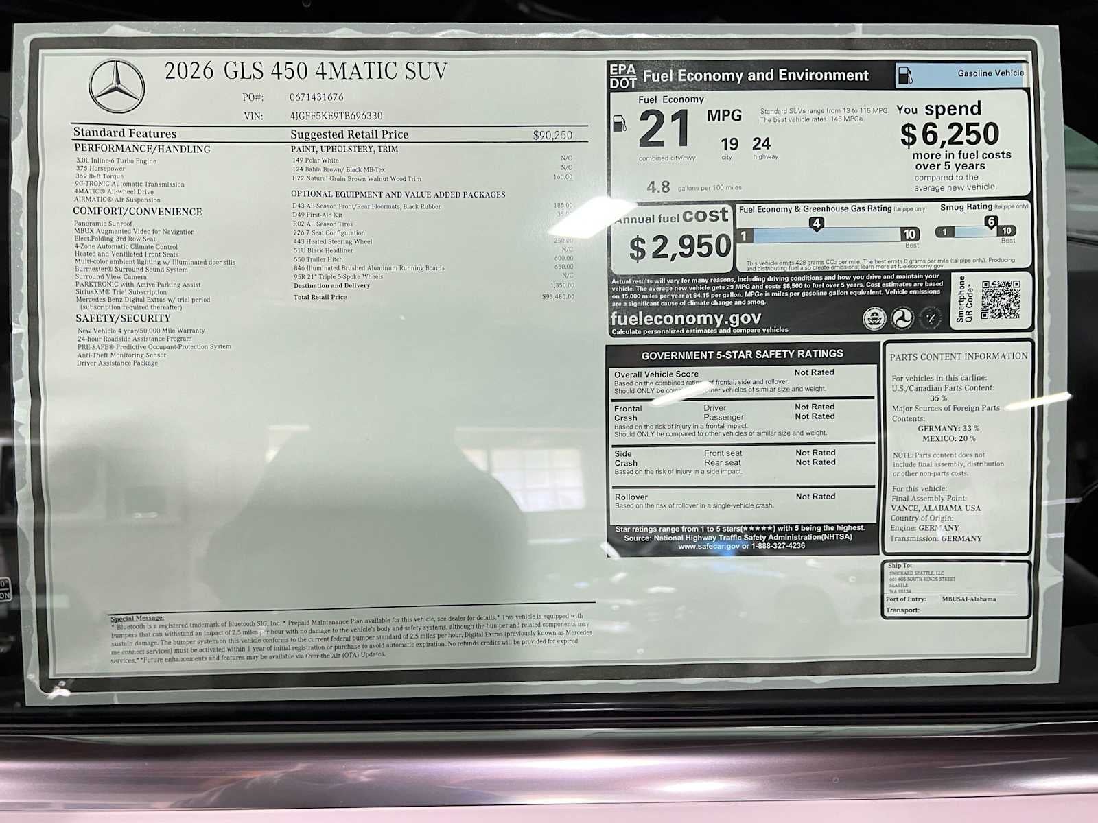 2026 Mercedes-Benz GLS 450 4MATIC® SUV