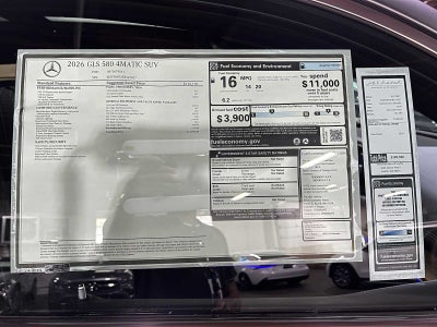 2026 Mercedes-Benz GLS 580 4MATIC® SUV