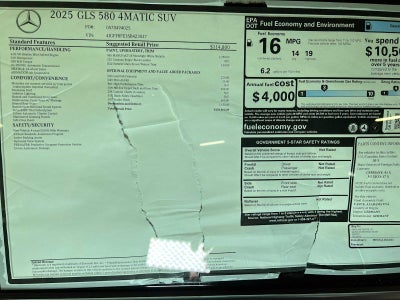 2025 Mercedes-Benz GLS GLS 580