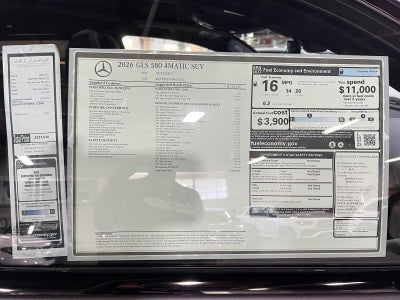 2026 Mercedes-Benz GLS 580 4MATIC® SUV