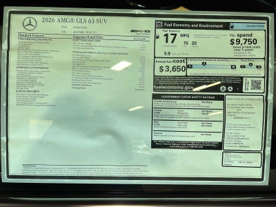 2026 Mercedes-Benz GLS AMG® GLS 63