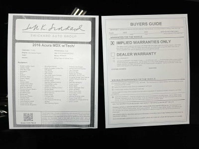 2016 Acura MDX w/Tech/Entertainment