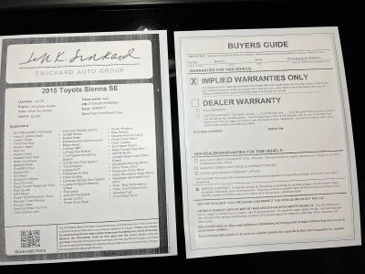 2015 Toyota Sienna SE