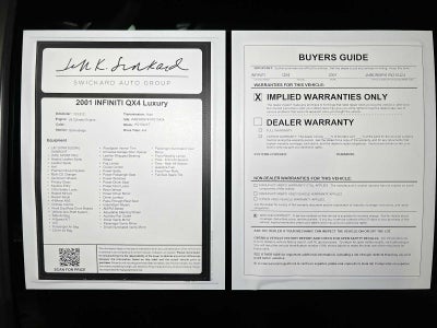 2001 INFINITI QX4 Luxury