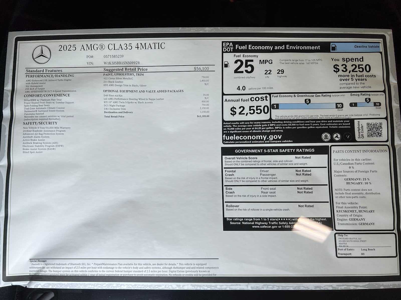 2025 Mercedes-Benz CLA AMG® CLA 35