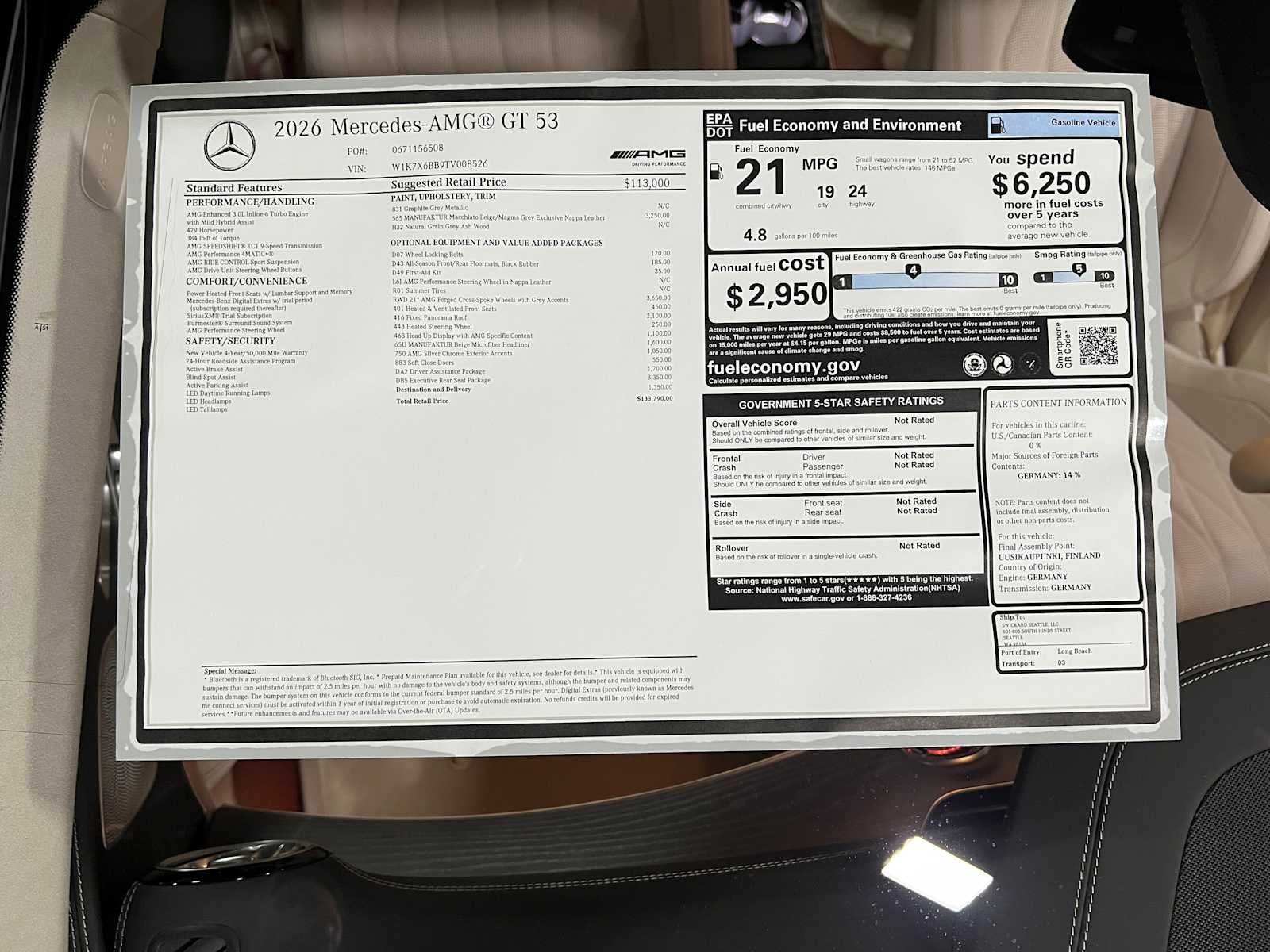 2026 Mercedes-Benz AMG® GT AMG® GT 53