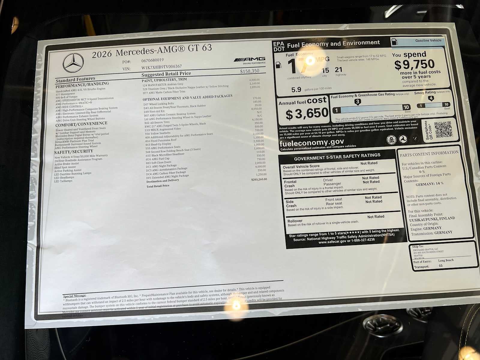 2026 Mercedes-Benz AMG® GT AMG® GT 63