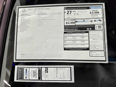 2026 Mercedes-Benz C 300 4MATIC® Sedan