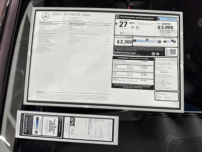 2026 Mercedes-Benz C 300 4MATIC® Sedan