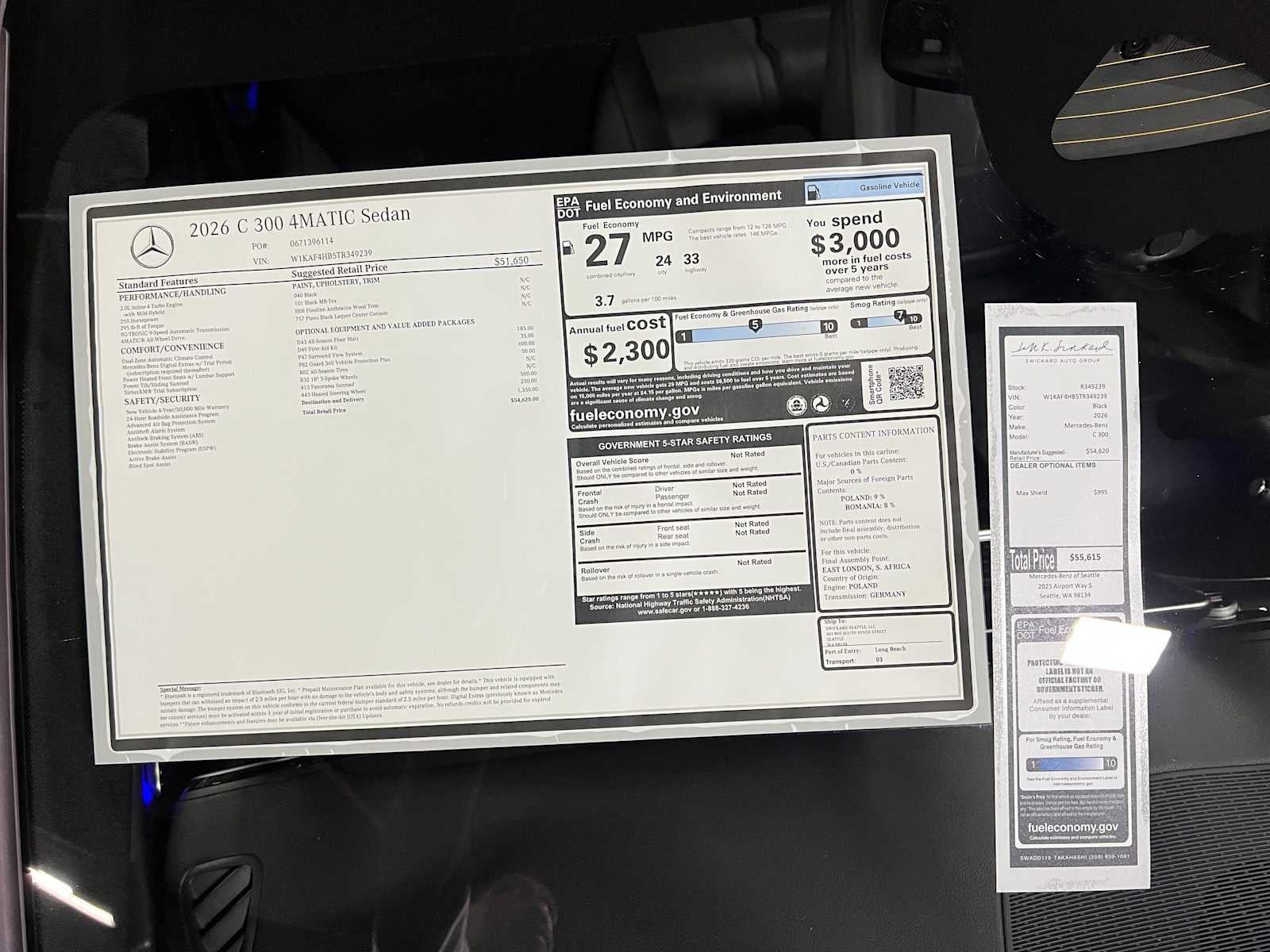 2026 Mercedes-Benz C 300 4MATIC® Sedan