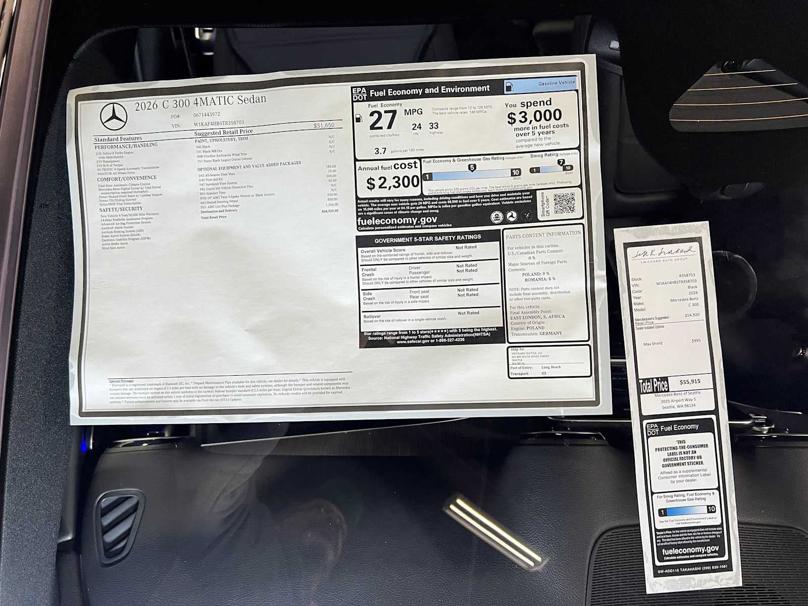 2026 Mercedes-Benz C 300 4MATIC® Sedan