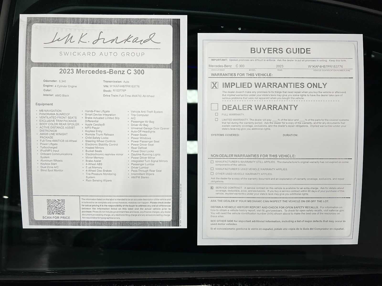 2023 Mercedes-Benz C 300 4MATIC® Sedan