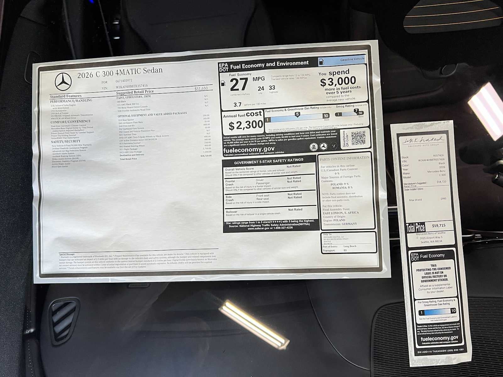 2026 Mercedes-Benz C 300 4MATIC® Sedan