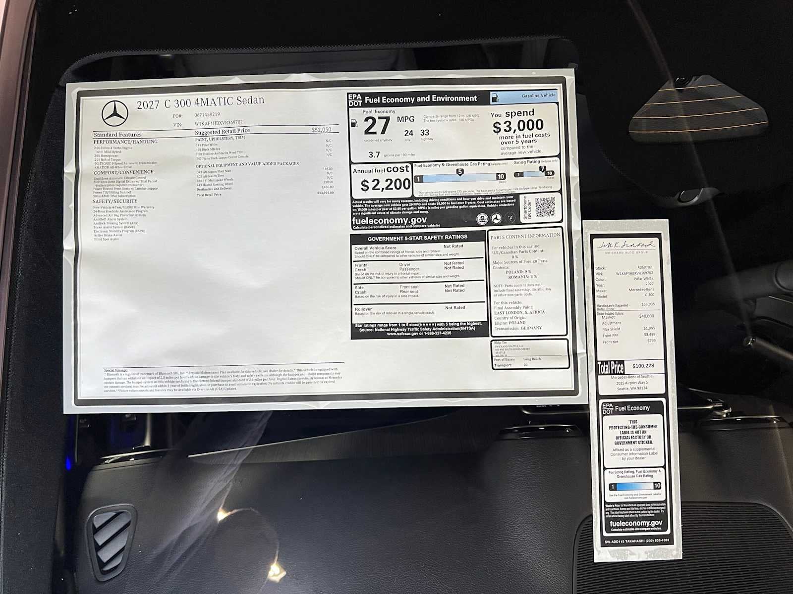 2027 Mercedes-Benz C 300 4MATIC® Sedan