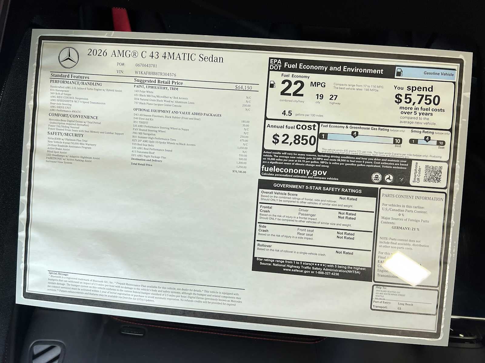 2026 Mercedes-Benz C-Class AMG® C 43