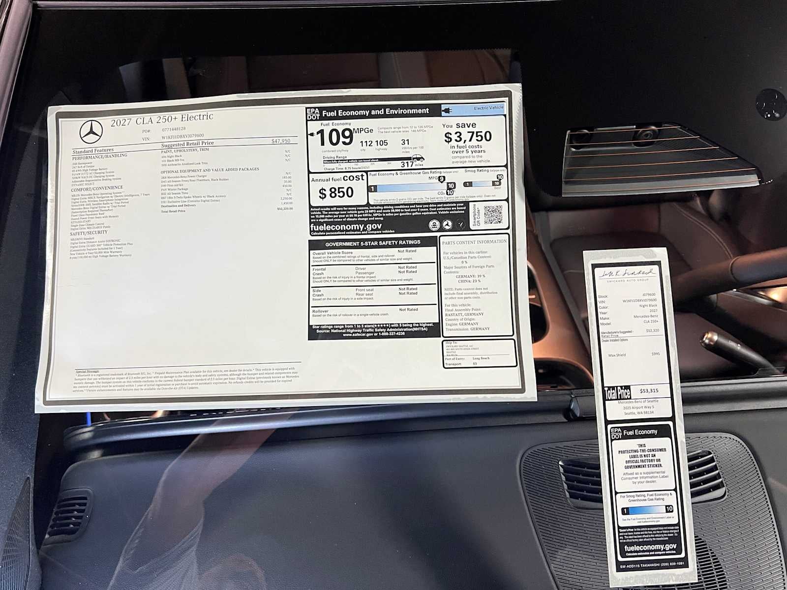 2027 Mercedes-Benz CLA 250+ Electric RWD