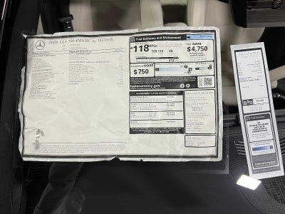 2026 Mercedes-Benz CLA 350 4MATIC® Sedan
