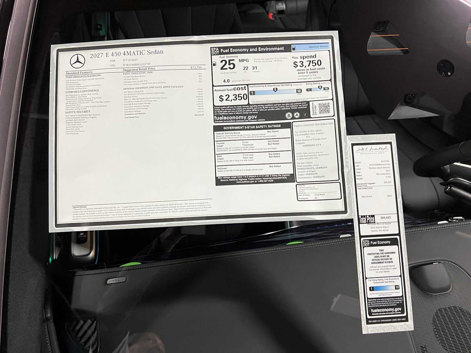 2027 Mercedes-Benz E 450 4MATIC® Sedan