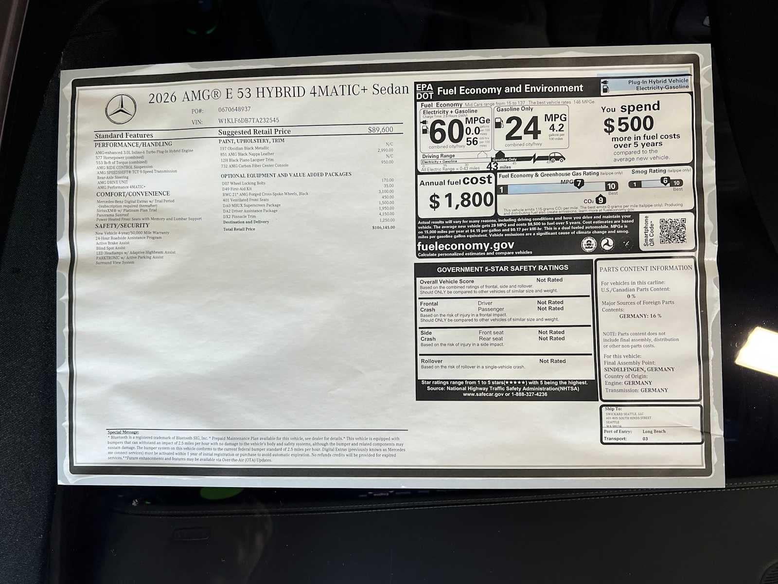 2026 Mercedes-Benz E-Class AMG® E 53 E