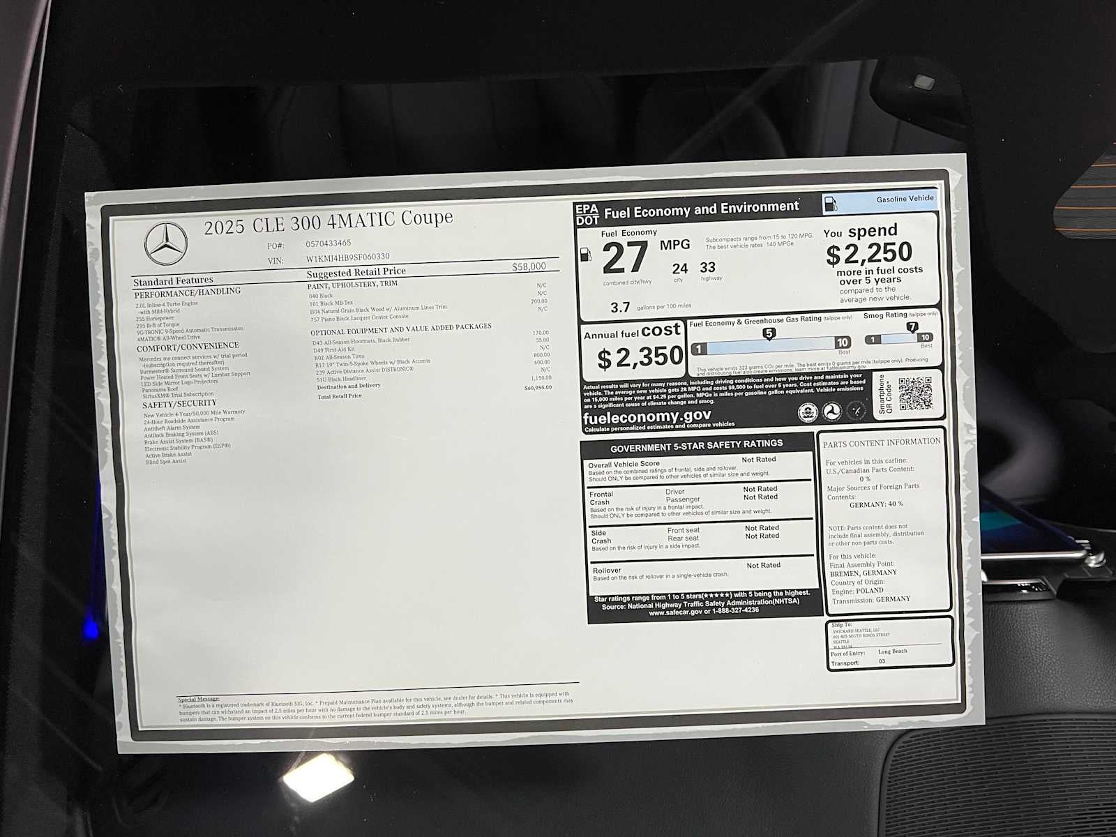 2025 Mercedes-Benz CLE CLE 300